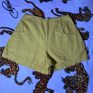 Urban Outfitters Mustard Yellow High Waist Women’s Shorts